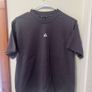 adidas Black Short Sleeve Logo Tee